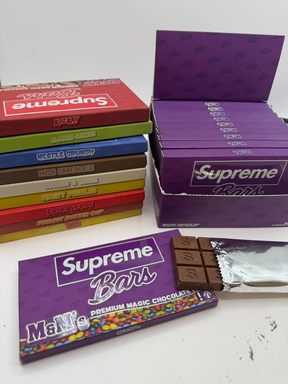 mushroom chocolate bars